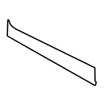 Hyundai 86381-2B000 Tape-Rear Door Black Frame Front, LH