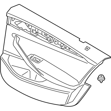 BMW 51-42-7-477-095 Door Trim Panel, Rear, Left