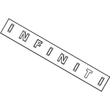Infiniti 84895-1MJ1A Trunk Lid Emblem