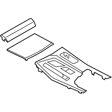 BMW 51-16-8-069-341 Center.Console Trim Al Carbon