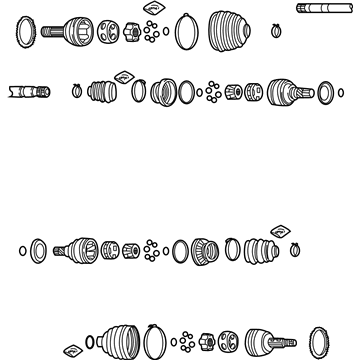 GM 96348791 Front Wheel Drive Shaft Assembly