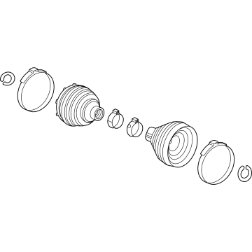 GM 42871670 BOOT KIT-RR WHL DRV SHF CV & TRI-POT JT