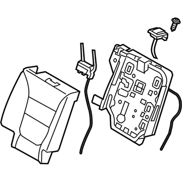Kia 894001U151LAA Back Assembly-2ND Seat, R