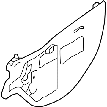 Nissan 80860-9FT0B SCREEN-SEALING, FRONT RH