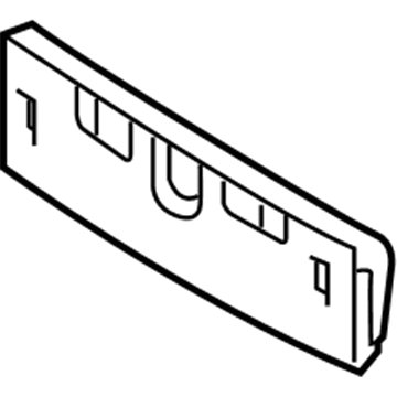 Nissan 96210-3YW0B Bracket Assy-Licence Plate, Front