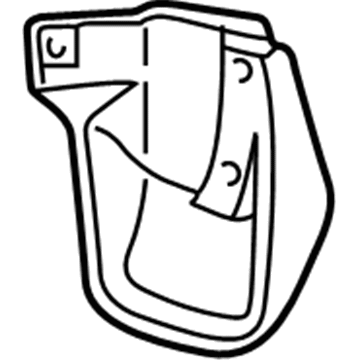 Honda 75820-S9A-901 Splash Guard, Right Rear