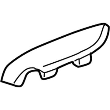 Honda 83755-S5A-003ZA Armrest Assembly, Left Rear Door (Gray)