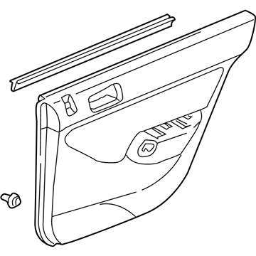 Honda 83733-S5A-A01ZC Lining, R. RR. Door *NH361L* (CF GRAY)