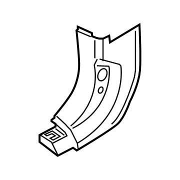 BMW 51-43-7-445-176 LATERAL TRIM PANEL FRONT RIG