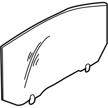 Hyundai 83410-2D011 Glass Assembly-Rear Door, LH