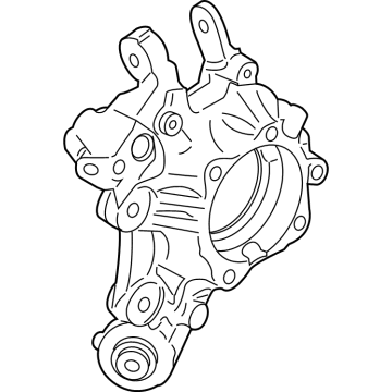 BMW 33-30-6-893-271 WHEEL CARRIER, REAR LEFT