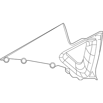 Nissan 76935-3TA0A Finisher-Rear Pillar, LH