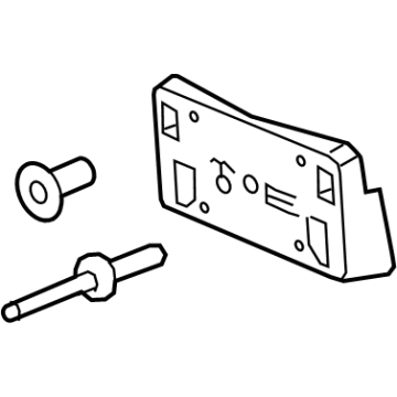 GM 84426599 License Bracket