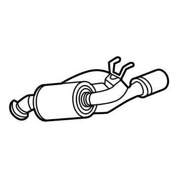 Acura 18305-T22-A01 MUFFLER, L. EX