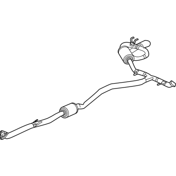 Acura 18307-T22-A01 MUFFLER, R. EX