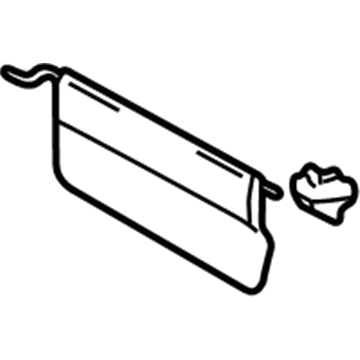 Toyota 74330-0C010-B0 Sunvisor Extension