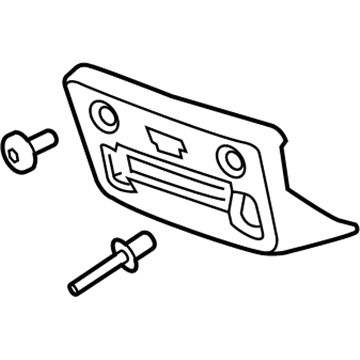 GM 22774440 License Bracket