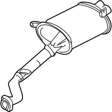 BMW 18-10-1-404-318 Exhaust Muffler Right