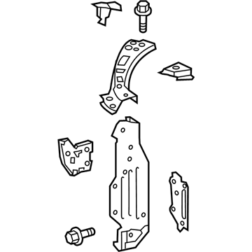 Lexus 53202-24903 SUPPORT SUB-ASSY, RA