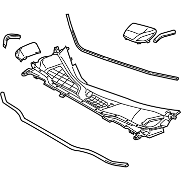 Lexus 55708-0E031 LOUVER Sub-Assembly, COWL