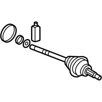 Hyundai 49525-B1100 Joint & Shaft Kit-Front Axle W