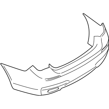 BMW 51-12-7-898-876 Panel, Bumper, Primed, Rear