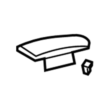 Acura 83410-STX-A02ZC Armrest, Passenger Side Console (Light Cream Ivory)