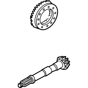 Infiniti 38100-ZE38A Gear Set-Final Drive