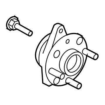Nissan 40202-9SM0A HUB ASSY ROAD WHEEL