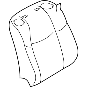 Infiniti 87620-1MX3B Trim Assy-Back, Front Seat