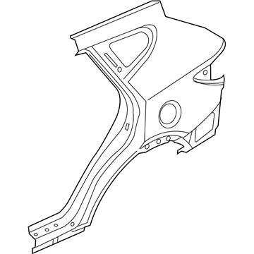 Hyundai 71503-4ZC00 Panel Assembly-Quarter Outer, LH