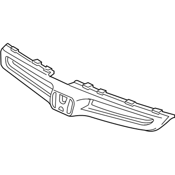 Honda 71121-SDA-A10ZA Grille, Front Bumper (Grille Silver Metallic)