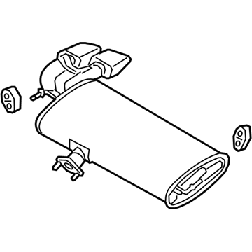 Hyundai 28710-D3481 Rear Muffler Assembly