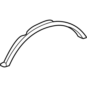 Lexus 75871-30300 Moulding, Front Fender Wheel Opening, RH