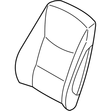 BMW 52-10-6-978-862 Cover Backrest, Leather, Right