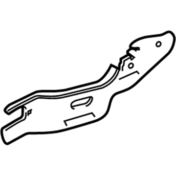 Honda 72646-TP6-A00 Bracket, R. RR. Door Handle (Outer)