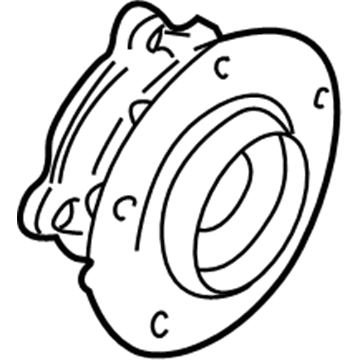 BMW 31-22-1-093-427 Wheel Hub With Bearing, Front