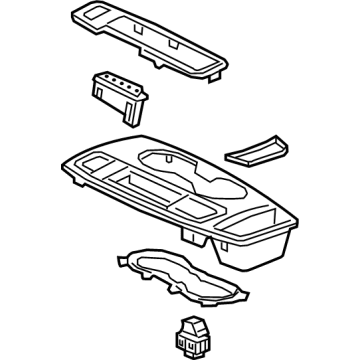 GM 84538169 PLATE ASM-F/FLR CNSL TR *BLACK