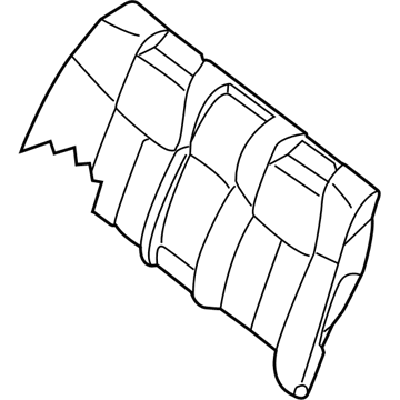 Nissan 88620-ZY90D Trim Assembly-Rear Seat Back, Upper
