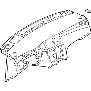Infiniti 68200-5NA0A Panel & Pad Assy-Instrument