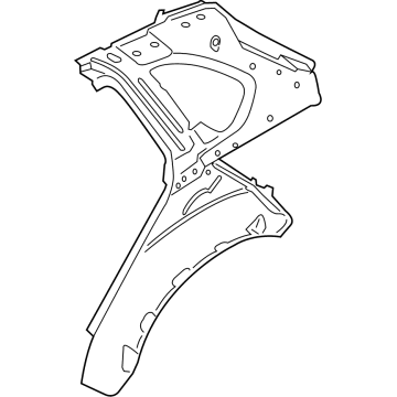 BMW 41-00-7-352-089 Side Frame, Inner Rear Left