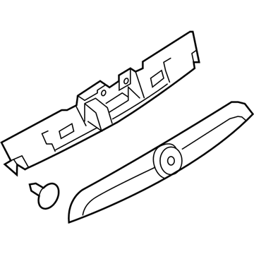 Nissan 90810-3YM6A Finisher Assy-Back Door