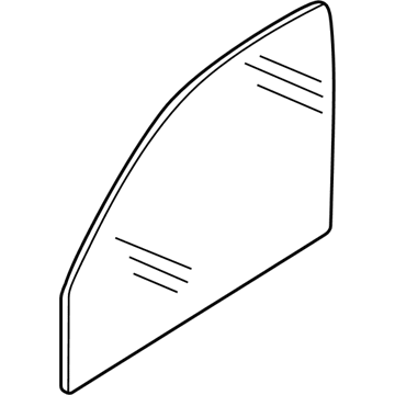 BMW 51-32-8-402-513 Side Window, Green, Door, Front Left