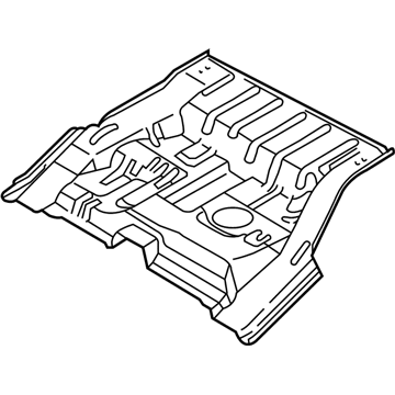 Nissan 74512-0W730 Floor-Rear, Front