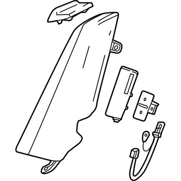 GM 84698100 COVER ASM-R/SEAT BK BOLS *BLACK