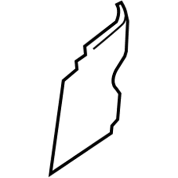 Nissan 82868-ZT00A INSULATOR - Rear Door Screen