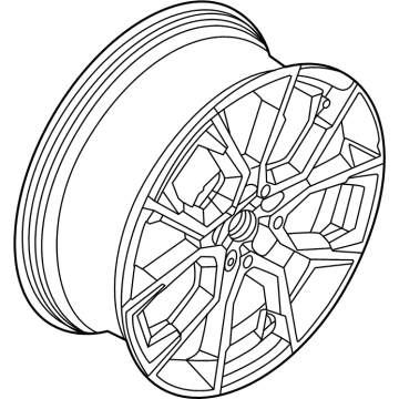 BMW 36-10-5-A17-7E7 DISC WHEEL LIGHT ALLOY GUNME