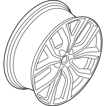 BMW 36-11-6-851-785 Disc Wheel, Light Alloy, Orbitgrey
