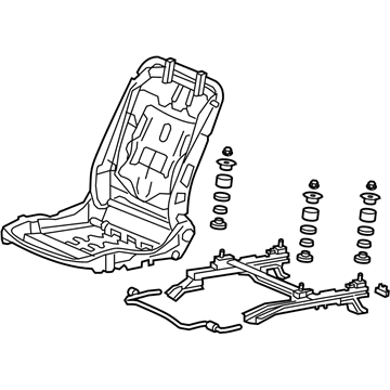 Honda 81126-TK6-A01 Frame, R. FR. Seat