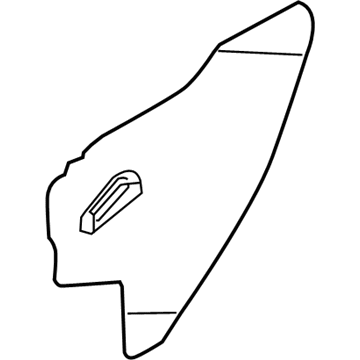 Nissan 82861-JM00A Screen-Sealing, Rear Door